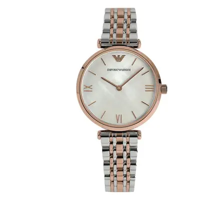 Emporio Armani Ladies Two Tone Watch wit