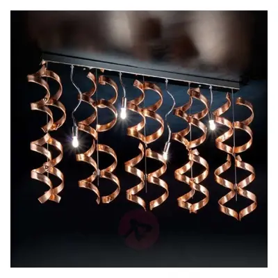 Spiralna lampa sufitowa Copper