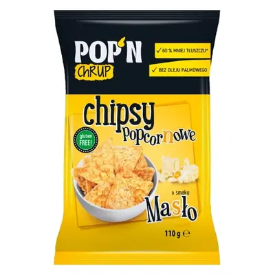 Sante POP'N CHRUP Chipsy Popcornowe Masło 110 g