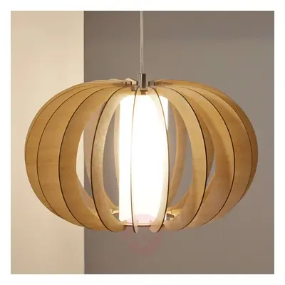 Brązowa drewniana lampa wisząca Stellato, 50 cm