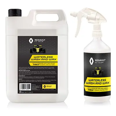 Renault Waterless Wash and Wax 5L Bottle plus 1L Bottle with Trigger