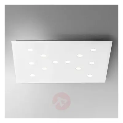 Płaska lampa sufitowa LED Slim 12-punktowa biała