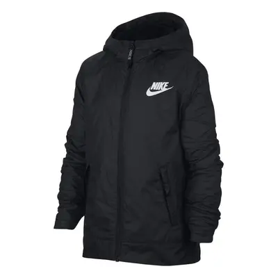 Kurtka z dzianiny dla dużych dzieci (chłopców) Nike Sportswear - Czerń