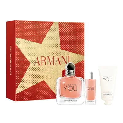 Giorgio Armani In Love With You zestaw - woda perfumowana 100 ml + woda perfumowana 15 ml + krem