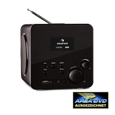 Auna Radio Gaga, internetové rádio, WLAN/LAN, DAB/DAB+, FM, USB, AUX