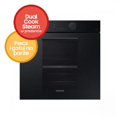 Elektryczny Piekarnik Dual Cook z asystentem pary Steam Assist, Infinite Line™, 75 L