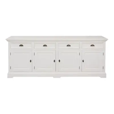 Komoda Brighton 4 drzwi + 4 szuflady white