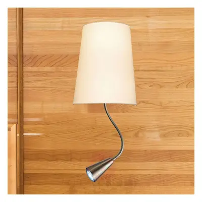 Lampa ścienna Chino z lampką LED do czytania