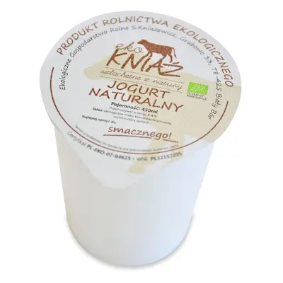 Eko Kniaź jogurt naturalny BIO 450 ml