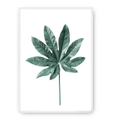 Plakat Leaf Emerald Green