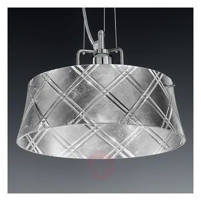 Elegancka lampa wisząca CORALLO 30, 1-pkt., srebr.