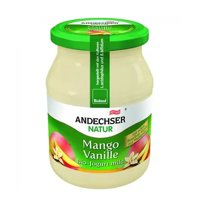 Jogurt mango wanilia 3,7% BIO 500 g Andechser Natur