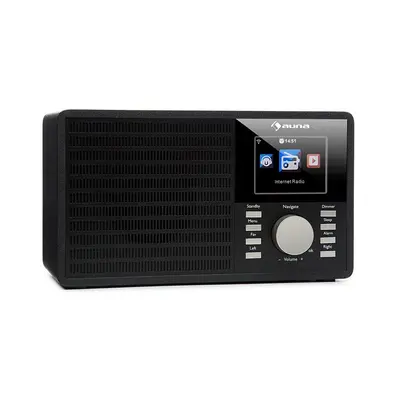 Auna IR-160, internetové rádio, WLAN, USB, AUX, UPnP, 2,8“ TFT displej, diaľkový ovládač, čierne