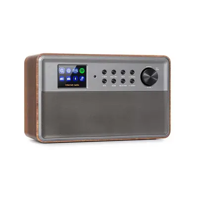 Auna Connect Link, inteligentné rádio, IR/DAB+/FM, Spotify, BT, 2,4" HCC displej, drevo