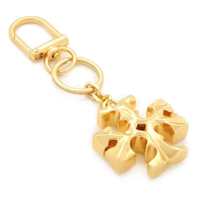 Brelok TORY BURCH - Carved Kira Logo Key Fob 64379 Gold 701