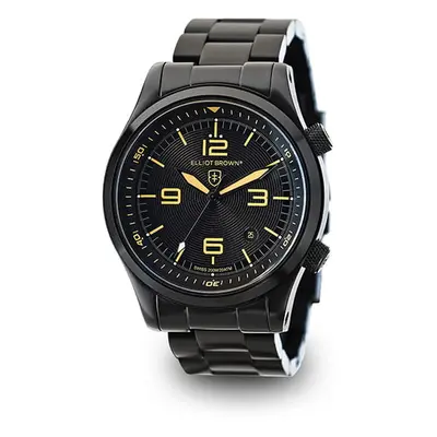 Elliot Brown Gent's Canford Watch with Swiss Movement and PVD Plated Stainless Steel Bracelet