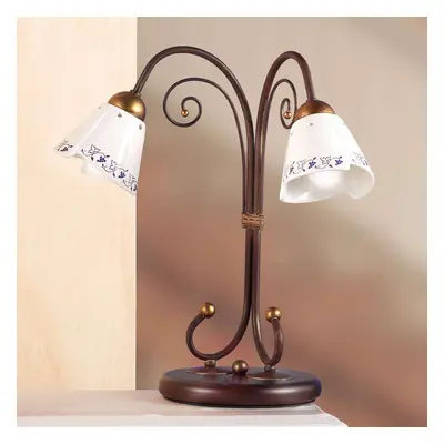 Elegancka lampa stołowa CARTOCCIO 2 punktowa