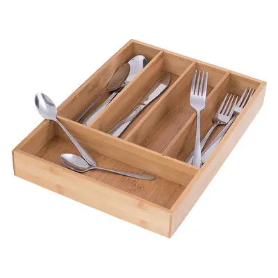 Wkład do szuflady 26x35x5 cm na sztućce King Hoff KH 1222 Bambusowy Organizer