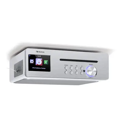 Auna Silverstar Chef, kuchynské rádio, 20 W max., CD, BT, USB, internet/DAB+/FM, biele