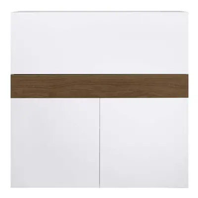 Sekretarzyk „Focus White&Walnut”, 42 x 110 x 109 cm