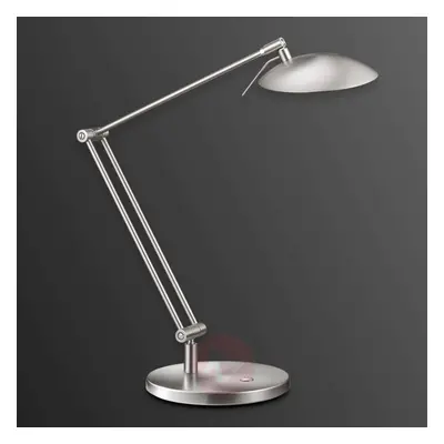 Genialna lampka biurkowa LED COIRA matowy nikiel