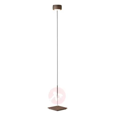 Lampa stojąca LED Grace, sterowana gestami, brąz