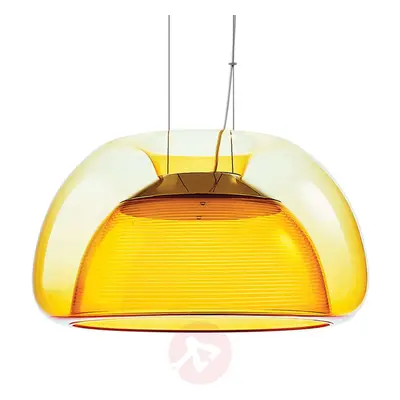 Kolorowa lampa wisząca LED Aurelia, pomarańczowa