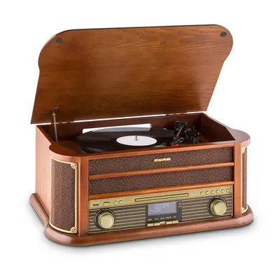 Auna Belle Epoque 1908 DAB, retro stereo systém, gramofón, DAB+, bluetooth