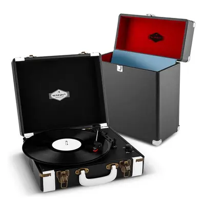 Auna Jerry Lee Record Collector Set black | retro gramofón | kufrík na gramofónové platne