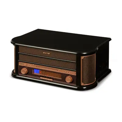 Auna Belle Epoque 1908, retro stereo systém, gramofón, rádio, USB, CD, MP3, mikrosystém