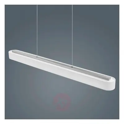 Helestra Bora lampa wisząca 101,5 cm klosz biały