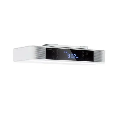 Auna KR-140, kuchynské rádio, bluetooth, hands-free, FM, LED svetlá, biele