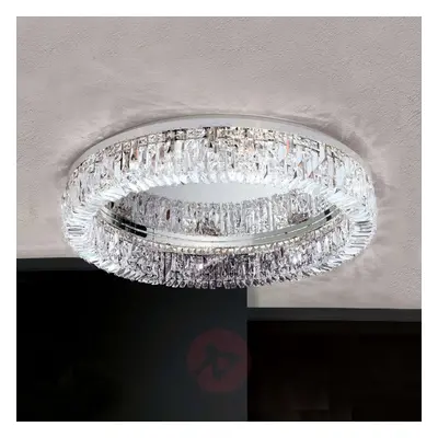 Lampa sufitowa Pierścień, kryształ Schöler 75 cm