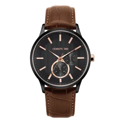 Cerruti 1881 Gent's Carzano Watch with Genuine Leather Strap