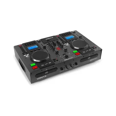 Vonyx CDJ450, DJ Workstation, 2 CD prehrávač BT, 2 USB, 2-kanálový mixér