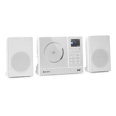 Auna Connect Vertical, internetové rádio, 2x5 W RMS, CD, IR/FM/DAB+, Spotify, BT, biele