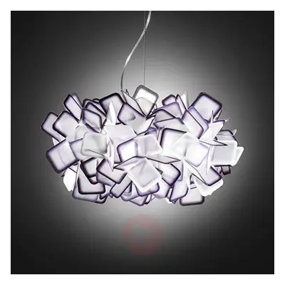 Bajeczna lampa wisząca CLIZIA, liliowa