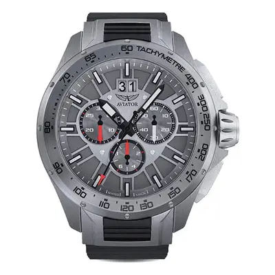 Aviator Gents' Swiss Ltd Ed MIG 35 Quartz Chronograph Watch with Silicone Strap