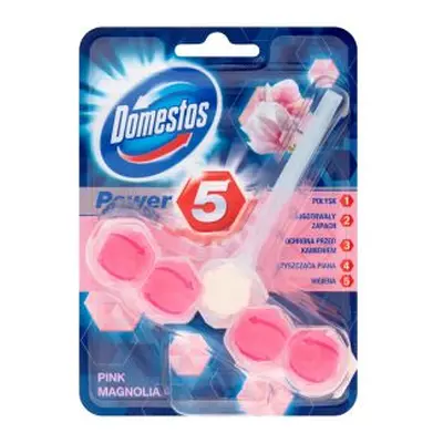 Domestos Power 5 kostka do WC 55g - pink magnolia