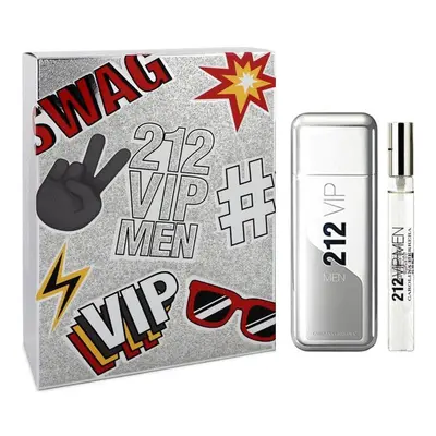 Carolina Herrera 212 VIP Men zestaw - woda toaletowa 100 ml + woda toaletowa 10 ml