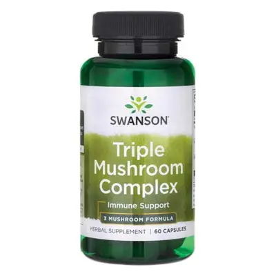 Triple Mushroom Complex Standaryzowany kompleks 3 grzybów Maitake Reishi Shiitake 200mg 60 kapsu