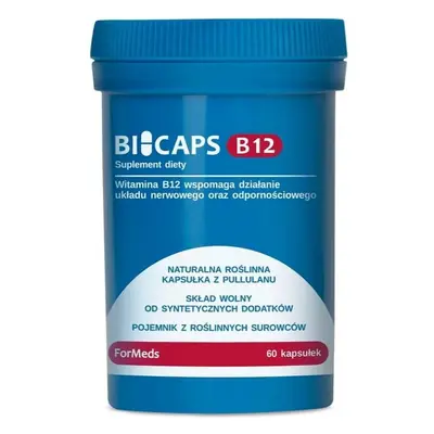 Bicaps Witamina B12 500 ug z inuliną 290mg 60 porcji 60 kapsułek ForMeds