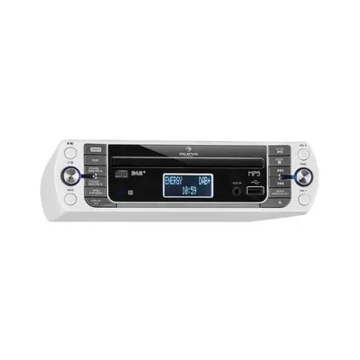 Auna KR-400 CD kuchynské rádio, DAB+/PLL FM rádio, CD/Mp3 prehrávač, biele