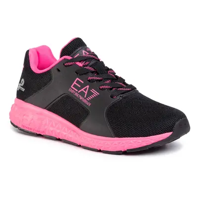 Sneakersy EA7 EMPORIO ARMANI - XSX001 XOT01 M496 Black/Pink Fluo