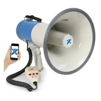 Vexus MEG055, megafón, 55 W, bluetooth, USB, SD, MP3, funkcia nahrávania, mikrofón, prevádzka na