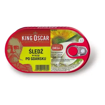 King Oscar śledź w oleju po gdańsku 170 g