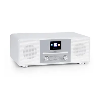 OneConcept Streamo CD, internetové rádio, 2 x 10 W, WLAN, DAB+, FM, CD prehrávač, BT, biele