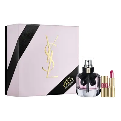 Yves Saint Laurent Mon Paris zestaw - woda perfumowana 30 ml + pomadka Rouge Volupte Shine 49 - 