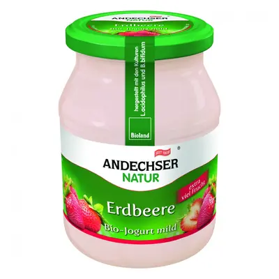 Jogurt truskawkowy 3,7% BIO 500 g Andechser Natur