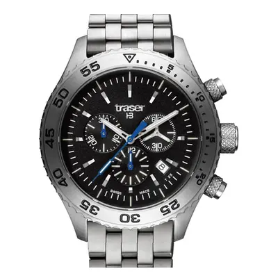 Traser Gent's Swiss T5 Aurora Chronograph Watch with Stainless Steel Bracelet